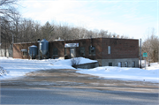 W737 GUNDERSON RD, a Astylistic Utilitarian Building dairy processing facility, built in Gilmanton, Wisconsin in 1948.