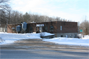 W737 GUNDERSON RD, a Astylistic Utilitarian Building dairy, built in Gilmanton, Wisconsin in 1948.