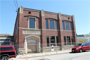 1418 W ST PAUL AVE, a Late Gothic Revival industrial building, built in Milwaukee, Wisconsin in 1929.