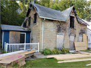 110 SPRING ST, a Early Gothic Revival house, built in Darlington, Wisconsin in 1855.