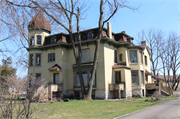 422 MULBERRY ST, a Second Empire house, built in Lake Mills, Wisconsin in 1877.