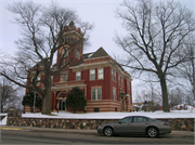 MAIN ST, a Romanesque Revival courthouse, built in Balsam Lake, Wisconsin in 1899.