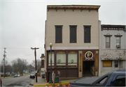 21 E MAIN ST, a Boomtown small retail building, built in Evansville, Wisconsin in 1876.