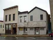 21 E MAIN ST, a Boomtown retail building, built in Evansville, Wisconsin in 1876.