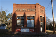 W5630 OAK HILL RD, a Commercial Vernacular bank/financial institution, built in Trego, Wisconsin in 1910.