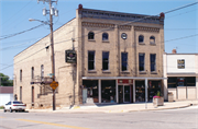 2 N WISCONSIN ST, a Italianate retail building, built in Darien, Wisconsin in 1902.