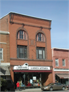 133 W MAPLE ST, a Romanesque Revival social recreational/fraternal hall, built in Lancaster, Wisconsin in 1901.