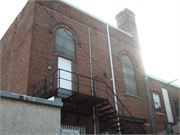 133 W MAPLE ST, a Romanesque Revival meeting hall, built in Lancaster, Wisconsin in 1901.