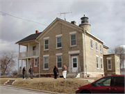 5117 4TH AVE, a Gabled Ell lifesaving station facility/lighthouse, built in Kenosha, Wisconsin in 1866.