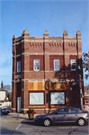130 5TH AVE, a Commercial Vernacular bank/financial institution, built in New Glarus, Wisconsin in 1910.