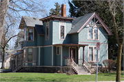 1708 CLARK ST, a Queen Anne house, built in Stevens Point, Wisconsin in 1886.