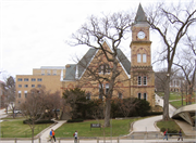 BASCOM HILL, UW-MADISON, a Early Gothic Revival library, built in Madison, Wisconsin in 1879.