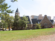 BASCOM HILL, UW-MADISON, a Early Gothic Revival library, built in Madison, Wisconsin in 1879.