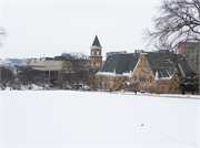 BASCOM HILL, UW-MADISON, a Early Gothic Revival library, built in Madison, Wisconsin in 1879.