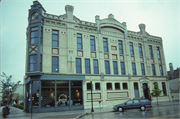 632 N 8TH ST, a Early Gothic Revival large retail building, built in Sheboygan, Wisconsin in 1886.