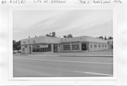 716 E DIVISION AVE, a Art/Streamline Moderne automobile showroom, built in Barron, Wisconsin in 1950.
