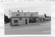 716 E DIVISION AVE, a Art/Streamline Moderne automobile showroom, built in Barron, Wisconsin in 1950.