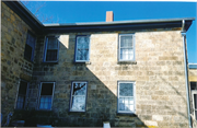 525 FOUNTAIN ST, a Greek Revival house, built in Mineral Point, Wisconsin in 1839.