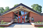 918 MAIN ST, a Usonian library, built in Lake Geneva, Wisconsin in 1954.