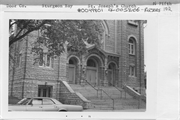 102 N 5TH AVE, a Romanesque Revival house of worship, built in Sturgeon Bay, Wisconsin in 1909.