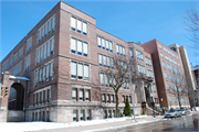 211 N CARROLL ST, a Late Gothic Revival elementary, middle, jr.high, or high, built in Madison, Wisconsin in 1921.