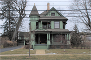 310 MULBERRY ST, a Queen Anne house, built in Lake Mills, Wisconsin in 1897.