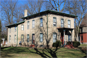 409 MULBERRY ST, a Italianate house, built in Lake Mills, Wisconsin in 1853.