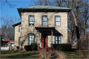 409 MULBERRY ST, a Italianate house, built in Lake Mills, Wisconsin in 1853.