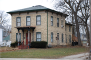 409 MULBERRY ST, a Italianate house, built in Lake Mills, Wisconsin in 1853.