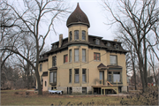 422 MULBERRY ST, a Second Empire house, built in Lake Mills, Wisconsin in 1877.