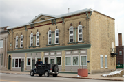 215-221 E MAIN ST (STATE HIGHWAY 49), a Italianate meeting hall, built in Waupun, Wisconsin in 1868.