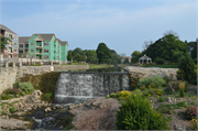 ON MENOMONEE RIVER NEAR MAIN ST AND WATER ST INTERSECTION ON MENOMONEE RIVER NEAR MAIN ST AND WATER ST INTERSECTION, a NA (unknown or not a building) dam/lock, built in Menomonee Falls, Wisconsin in 1954.