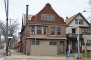 2376-2378 N HUMBOLDT AVE, a German Renaissance Revival retail building, built in Milwaukee, Wisconsin in 1913.