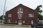 1846 MEAD ST, a Romanesque Revival social recreational/fraternal hall, built in Racine, Wisconsin in 1916.