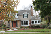 8725 JACKSON PARK BOULEVARD, a Colonial Revival/Georgian Revival house, built in Wauwatosa, Wisconsin in 1955.