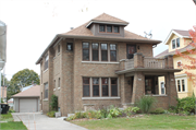 2163 N 64th Street, a American Foursquare duplex, built in Wauwatosa, Wisconsin in 1930.
