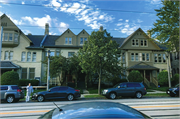 1019-1043 E OGDEN AVE, a Queen Anne row house/townhouse, built in Milwaukee, Wisconsin in 1889.