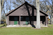 1049A PARK AVE, a Rustic Style park shelter/building, built in Columbus, Wisconsin in 1929.