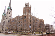 1217 W WISCONSIN AVE, a Late Gothic Revival university or college building, built in Milwaukee, Wisconsin in 1924.