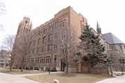1217 W WISCONSIN AVE, a Late Gothic Revival university or college building, built in Milwaukee, Wisconsin in 1924.