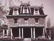 104 E GILMAN ST, a Second Empire house, built in Madison, Wisconsin in 1855.