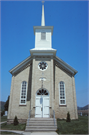 NW CORNER OF ST KILLIAN RD AND BROWN CHURCH RD, a Romanesque Revival church, built in Buena Vista, Wisconsin in 1884.