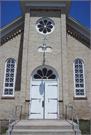 NW CORNER OF ST KILLIAN RD AND BROWN CHURCH RD, a Romanesque Revival house of worship, built in Buena Vista, Wisconsin in 1884.