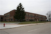 427 W. Jackson St., a Late Gothic Revival elementary, middle, jr.high, or high, built in Port Washington, Wisconsin in 1931.