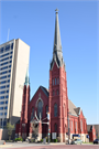 935 W WISCONSIN AVE, a Early Gothic Revival house of worship, built in Milwaukee, Wisconsin in 1870.