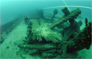 I.A. Johnson Shipwreck (Scow Schooner), a Site.