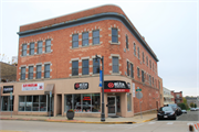 201-205 E MAIN ST, a Neoclassical/Beaux Arts retail building, built in Sun Prairie, Wisconsin in 1909.