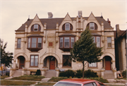 1501, 1503, AND 1507 N MARSHALL ST, a Romanesque Revival row house/townhouse, built in Milwaukee, Wisconsin in 1880.