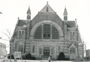 2133 W WISCONSIN AVE, a Romanesque Revival house of worship, built in Milwaukee, Wisconsin in 1888.
