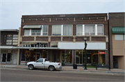 205 - 207 E Blackhawk Ave, a Commercial Vernacular retail building, built in Prairie du Chien, Wisconsin in 1914.